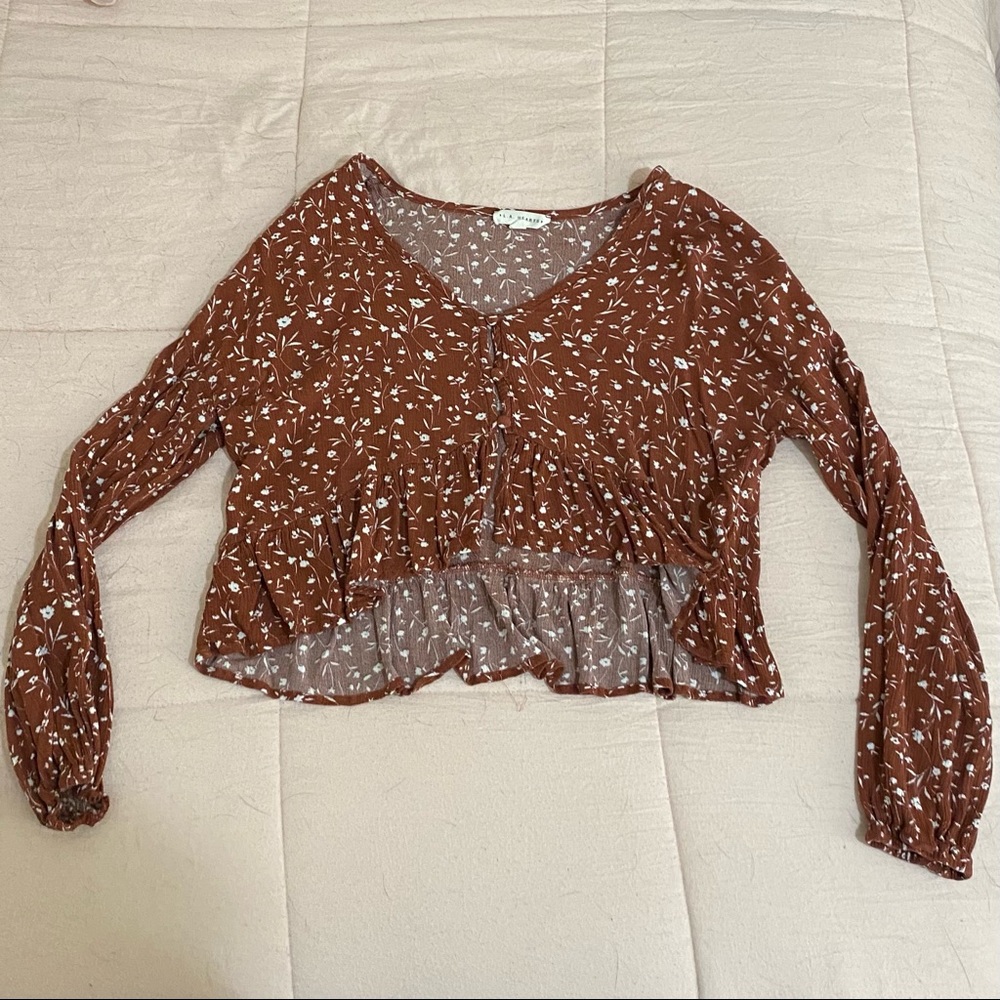 Pacsun Crop Top Long Sleeve